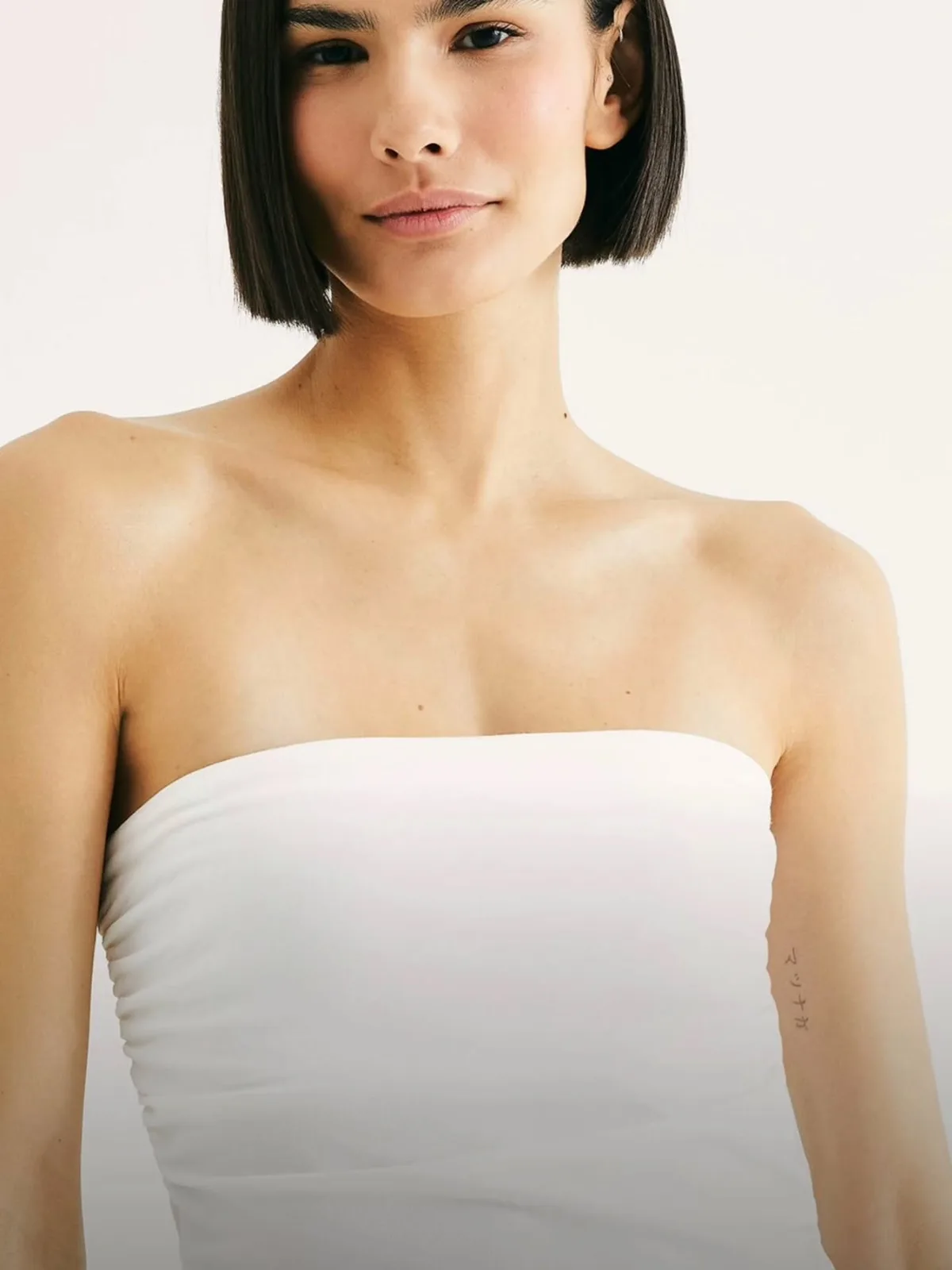 Top faixa Hering branco